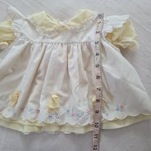 Load image into Gallery viewer, 80s Vintage Windmill Yellow Short Dress 3-6 months

