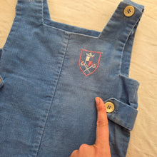 Load image into Gallery viewer, 70s Vintage Blue Crest Embroidered Long Jon 3t
