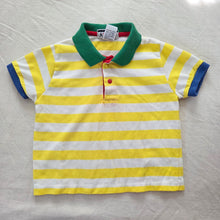 Load image into Gallery viewer, 90s Vintage Yellow Striped Shirt 2t/3t
