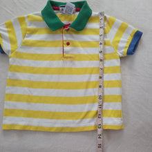 Load image into Gallery viewer, 90s Vintage Yellow Striped Shirt 2t/3t
