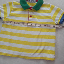 Load image into Gallery viewer, 90s Vintage Yellow Striped Shirt 2t/3t
