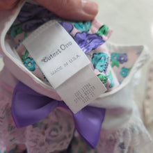 Load image into Gallery viewer, 90s Vintage Purple Floral Cotton Dress 2t
