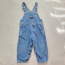 Load image into Gallery viewer, 90s Vintage Oshkosh Denim Overalls 24 months
