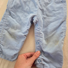 Load image into Gallery viewer, 80s Vintage Oshkosh Blue Cord Overalls 18 months
