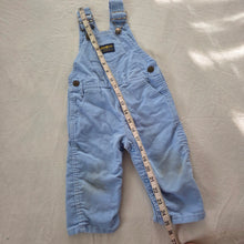 Load image into Gallery viewer, 80s Vintage Oshkosh Blue Cord Overalls 18 months
