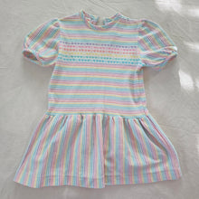 Load image into Gallery viewer, 80s Vintage Healthtex Rainbow Heart Dress 4t
