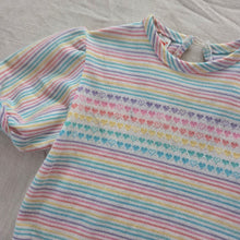 Load image into Gallery viewer, 80s Vintage Healthtex Rainbow Heart Dress 4t
