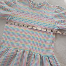 Load image into Gallery viewer, 80s Vintage Healthtex Rainbow Heart Dress 4t
