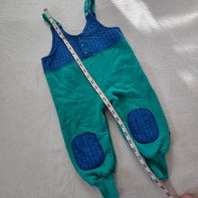 Load image into Gallery viewer, 90s Vintage Gymboree Color Block Overalls 2t
