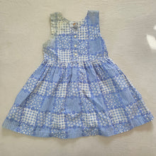 Load image into Gallery viewer, 90s Vintage Patchwork Floral Cotton Dress kids 6
