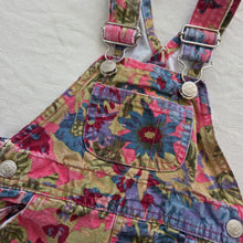 Load image into Gallery viewer, 90s Vintage Gap Floral Denim Overalls 6-9 months
