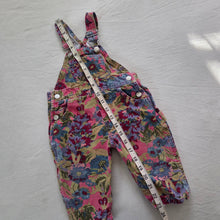 Load image into Gallery viewer, 90s Vintage Gap Floral Denim Overalls 6-9 months
