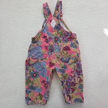 Load image into Gallery viewer, 90s Vintage Gap Floral Denim Overalls 6-9 months
