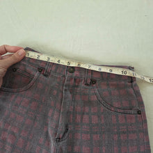 Load image into Gallery viewer, Vintage Faded Plaid Jean Shorts kids 7/8
