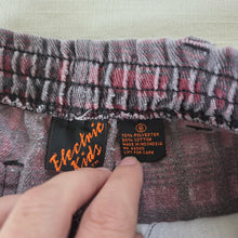 Load image into Gallery viewer, Vintage Faded Plaid Jean Shorts kids 7/8
