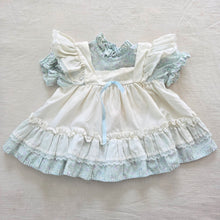 Load image into Gallery viewer, Vintage Blue Floral Short Dress 6-9 months
