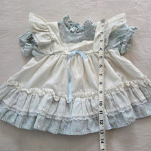 Load image into Gallery viewer, Vintage Blue Floral Short Dress 6-9 months
