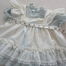 Load image into Gallery viewer, Vintage Blue Floral Short Dress 6-9 months
