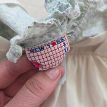 Load image into Gallery viewer, Vintage Blue Floral Short Dress 6-9 months
