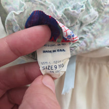 Load image into Gallery viewer, Vintage Blue Floral Short Dress 6-9 months
