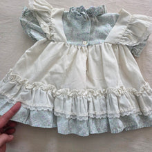 Load image into Gallery viewer, Vintage Blue Floral Short Dress 6-9 months
