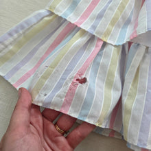 Load image into Gallery viewer, Vintage Multicolored Striped Ruffled Dress 5t
