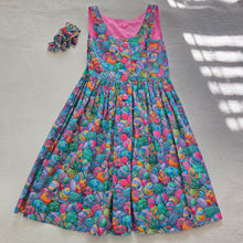 Load image into Gallery viewer, Vintage Easter Egg Dress + Bow kids 10/12
