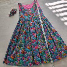 Load image into Gallery viewer, Vintage Easter Egg Dress + Bow kids 10/12
