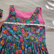Load image into Gallery viewer, Vintage Easter Egg Dress + Bow kids 10/12

