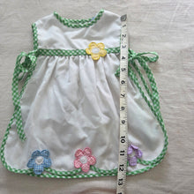 Load image into Gallery viewer, Vintage Colorful Flower Dress Overlay 9-12 months
