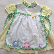 Load image into Gallery viewer, Vintage Colorful Flower Dress Overlay 9-12 months
