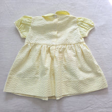 Load image into Gallery viewer, Vintage Yellow Bear Textured Dress 6-12 months
