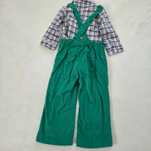Load image into Gallery viewer, Vintage Paintbrush Overalls + Shirt Set 3t
