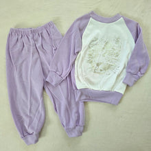 Load image into Gallery viewer, Vintage Cheetah Lavender Matching Set 3t
