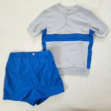 Load image into Gallery viewer, Vintage Blue Matching Set kids 8/10
