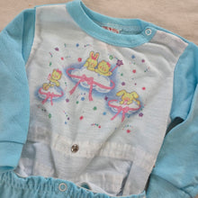Load image into Gallery viewer, Vintage Cloud Animals Footed PJs 12 months
