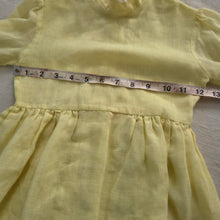 Load image into Gallery viewer, Vintage 70s Yellow Long Sleeve Dress 4t
