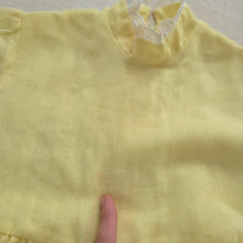 Load image into Gallery viewer, Vintage 70s Yellow Long Sleeve Dress 4t
