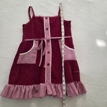 Load image into Gallery viewer, Vintage 70s Gingham Sleeveless Dress 4t *flaw

