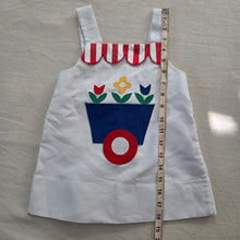 Load image into Gallery viewer, Vintage 80s Florence Eisman Flower Cart Dress 2t/3t
