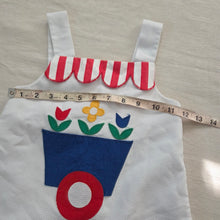 Load image into Gallery viewer, Vintage 80s Florence Eisman Flower Cart Dress 2t/3t
