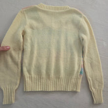 Load image into Gallery viewer, Vintage Pastel Cream Knit Sweater 5t
