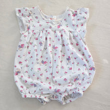 Load image into Gallery viewer, Vintage Cherry Mouse Romper 9 months
