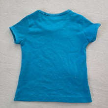 Load image into Gallery viewer, Vintage Healthtex Girly Turquoise Shirt 4t/5t
