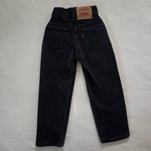 Load image into Gallery viewer, Vintage Levi's 550 Fit Black Jeans Orange Tab 5t SLIM
