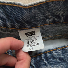 Load image into Gallery viewer, Vintage Levi's 560 Fit Jean Shorts Orange Tab kids 10

