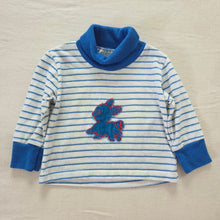 Load image into Gallery viewer, Vintage Bunny Striped Turtleneck 3-6 months
