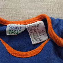Load image into Gallery viewer, Vintage Giraffe Blue/Orange Romper 6-9 months
