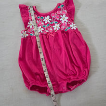 Load image into Gallery viewer, Vintage Floral/Cherry Bubble Cotton Romper 9-12 months
