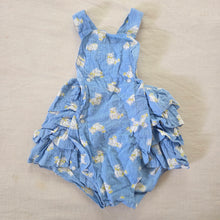 Load image into Gallery viewer, Vintage Bear Pattern Ruffled Sunsuit 9-12 months
